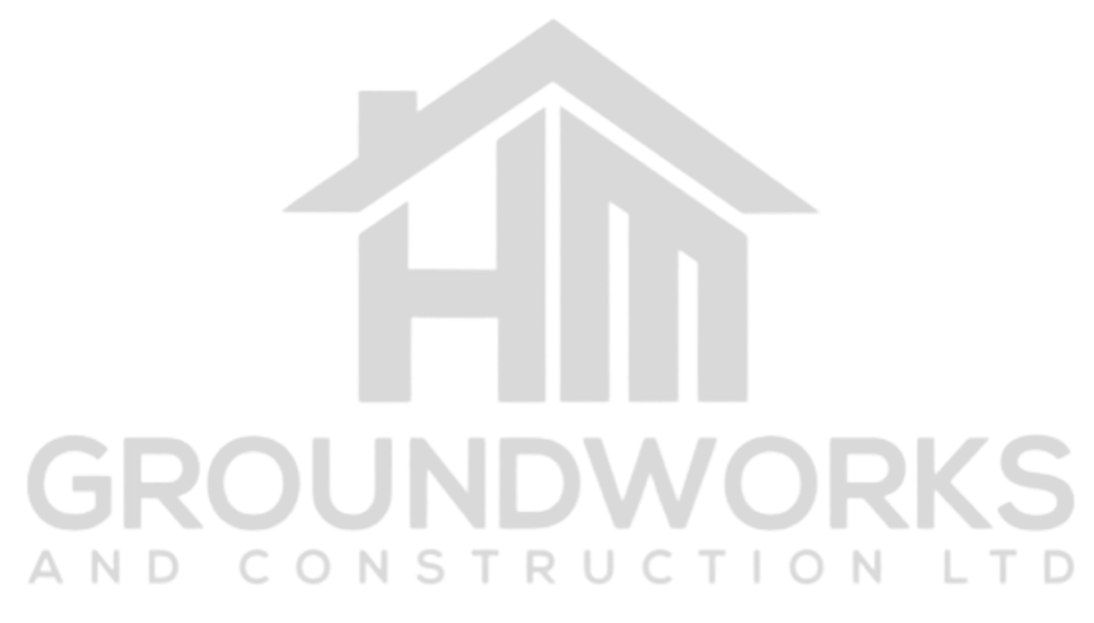 Graoundwork And Construction White Logo