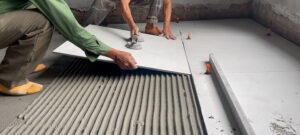concrete floor installation